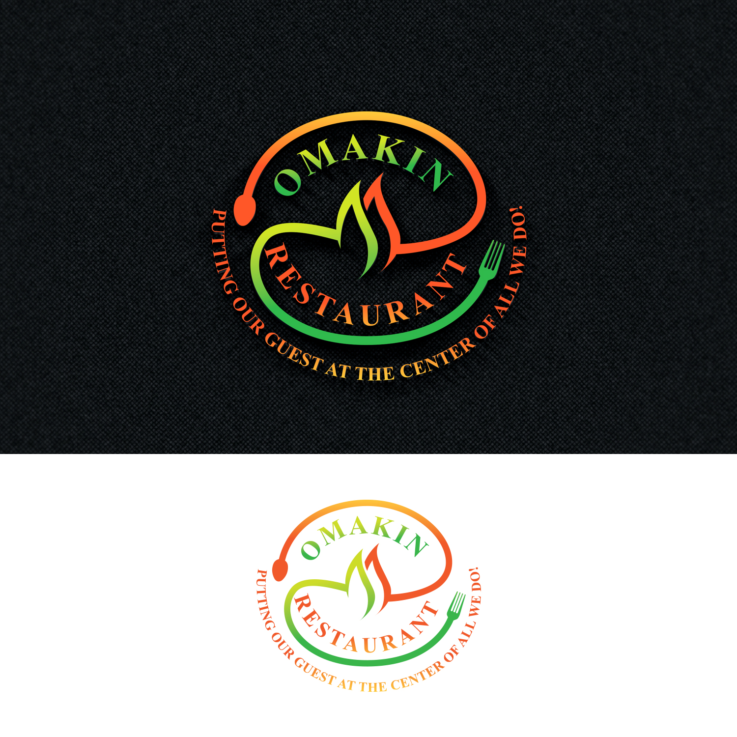 Logo Design by Maxo-Biz for OMAKIN RESTAURANTS  | Design #17375585