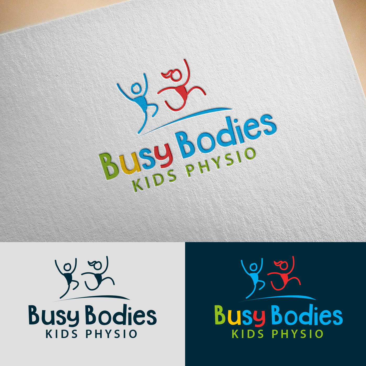 Logo Design by Maher Sh for Busy Bodies Kids Physio | Design #17305677