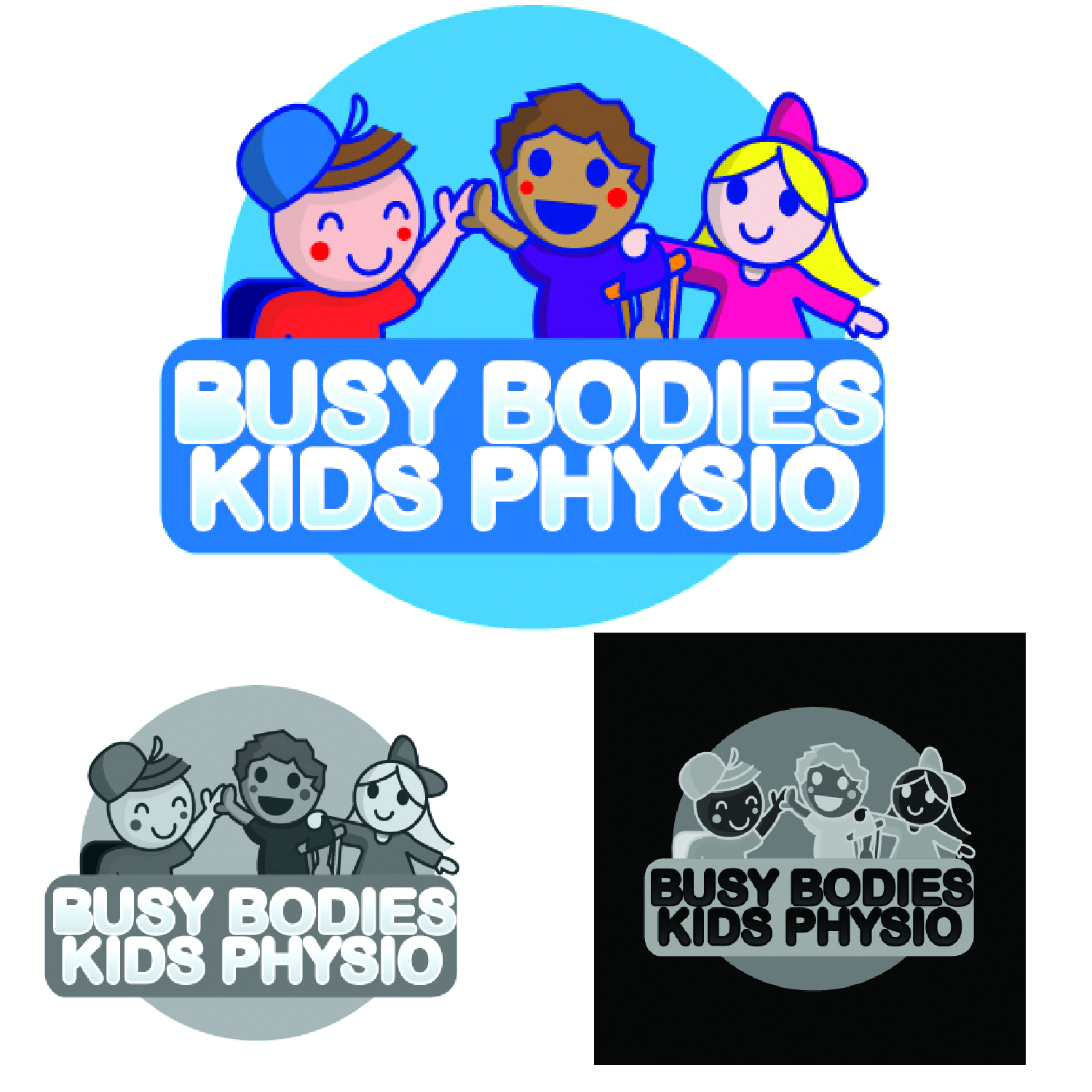 Logo Design by Andrea Borgia for Busy Bodies Kids Physio | Design #17367096