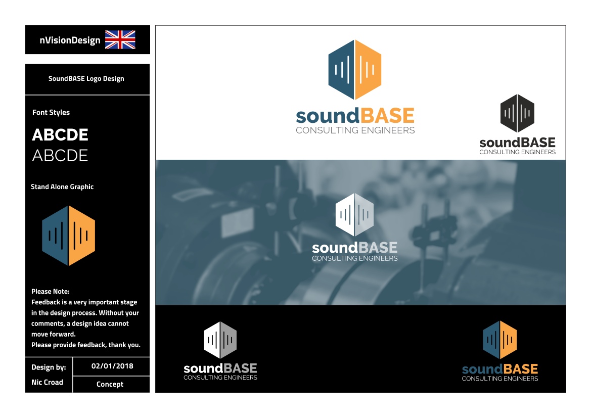 Diseño de Logo por nvisiondesign.co.uk para SoundBASE Consulting Engineers | Diseño #17301770