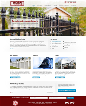 Wordpress Design by Mayank Patel for this project | Design #2755443