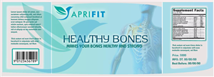 'Aprifit' Nutritional supplements label design (UPDATED)