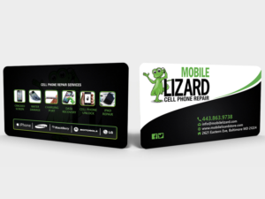 MLizard Cell Phone Repair  | Diseño de Tarjeta de Presentación por Hardcore Design