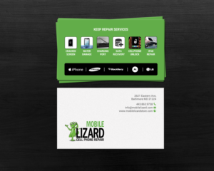 MLizard Cell Phone Repair  | Diseño de Tarjeta de Presentación por chandrayaan.creative