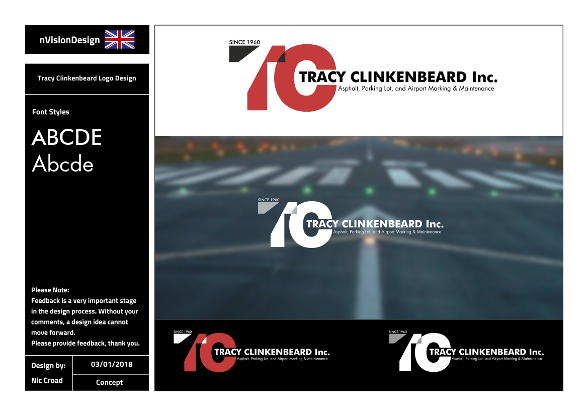 Logo Design by nvisiondesign.co.uk for Tracy Clinkenbeard Inc. | Design #17311836