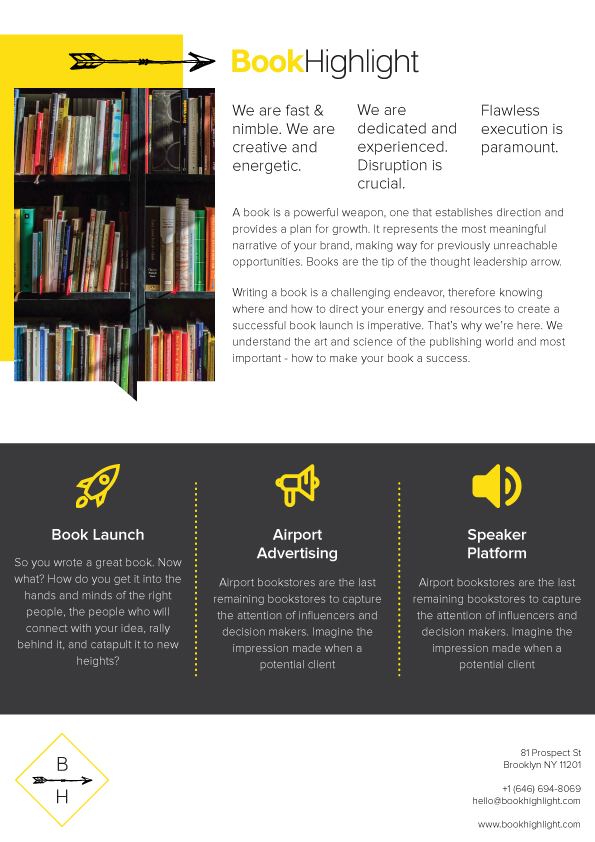 Flyer Design by Impressive Sol for BookHighlight | Design #17316110