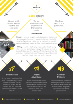 Design de Flyer par Black Stallions Impressive Solutions pour BookHighlight | Design #17321657
