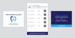 Business Card Design by MIND for Kieferorthopädie Limmattal GmbH | Design: #17353694