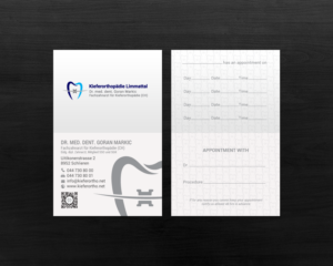 Business Card Design by chandrayaan.creative for Kieferorthopädie Limmattal GmbH | Design: #17322589