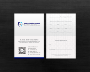 Business Card Design by chandrayaan.creative for Kieferorthopädie Limmattal GmbH | Design: #17322642