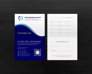 Business Card Design by chandrayaan.creative for Kieferorthopädie Limmattal GmbH | Design: #17322780