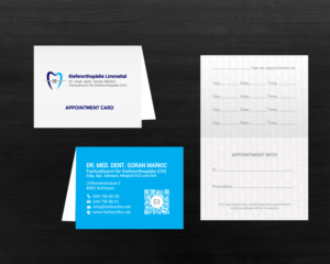 Business Card Design by chandrayaan.creative for Kieferorthopädie Limmattal GmbH | Design: #17334955
