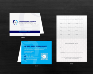 Business Card Design by chandrayaan.creative for Kieferorthopädie Limmattal GmbH | Design: #17335046
