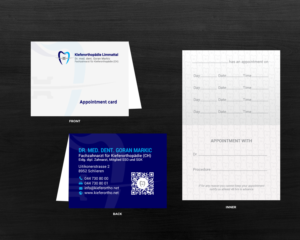 Business Card Design by chandrayaan.creative for Kieferorthopädie Limmattal GmbH | Design: #17335306