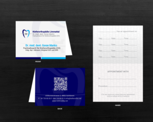 Business Card Design by chandrayaan.creative for Kieferorthopädie Limmattal GmbH | Design: #17335646