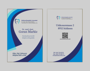 Business Card Design by Maria Azaryan for Kieferorthopädie Limmattal GmbH | Design #17418009