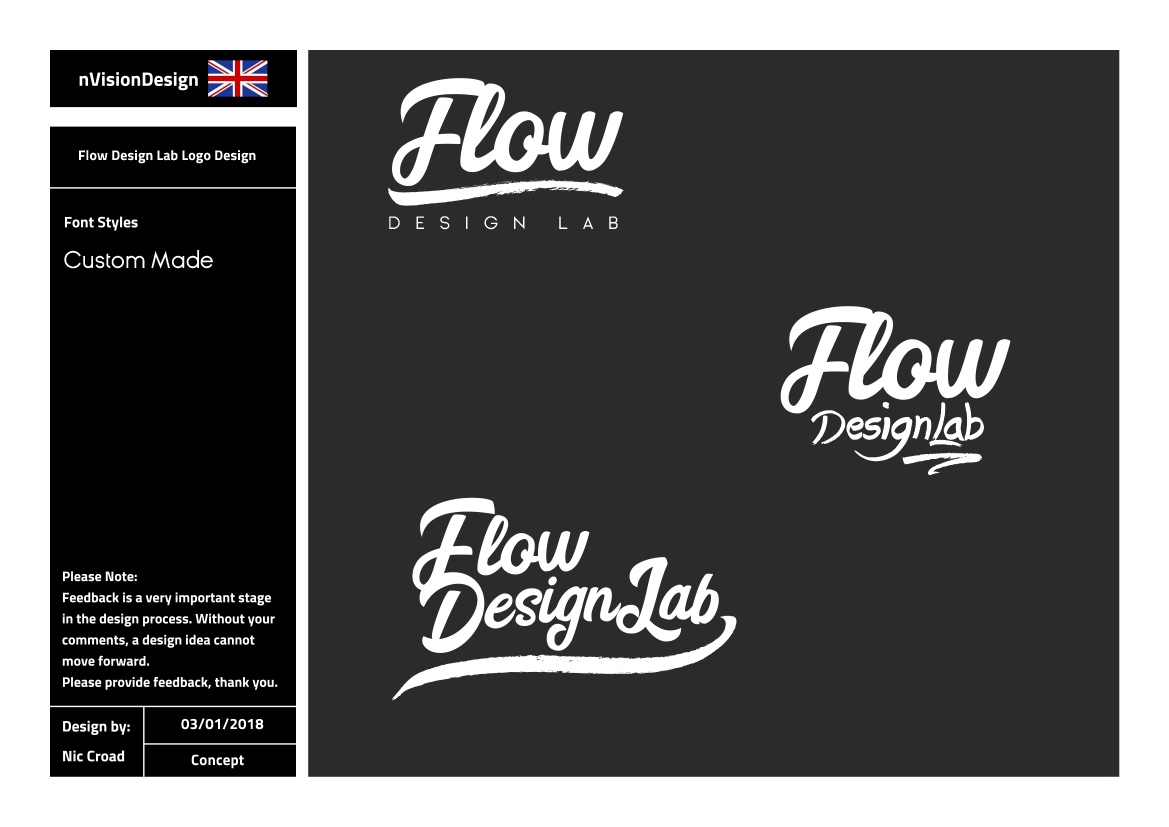 Logo Design by nvisiondesign.co.uk for Flow Design Lab | Design #17311437