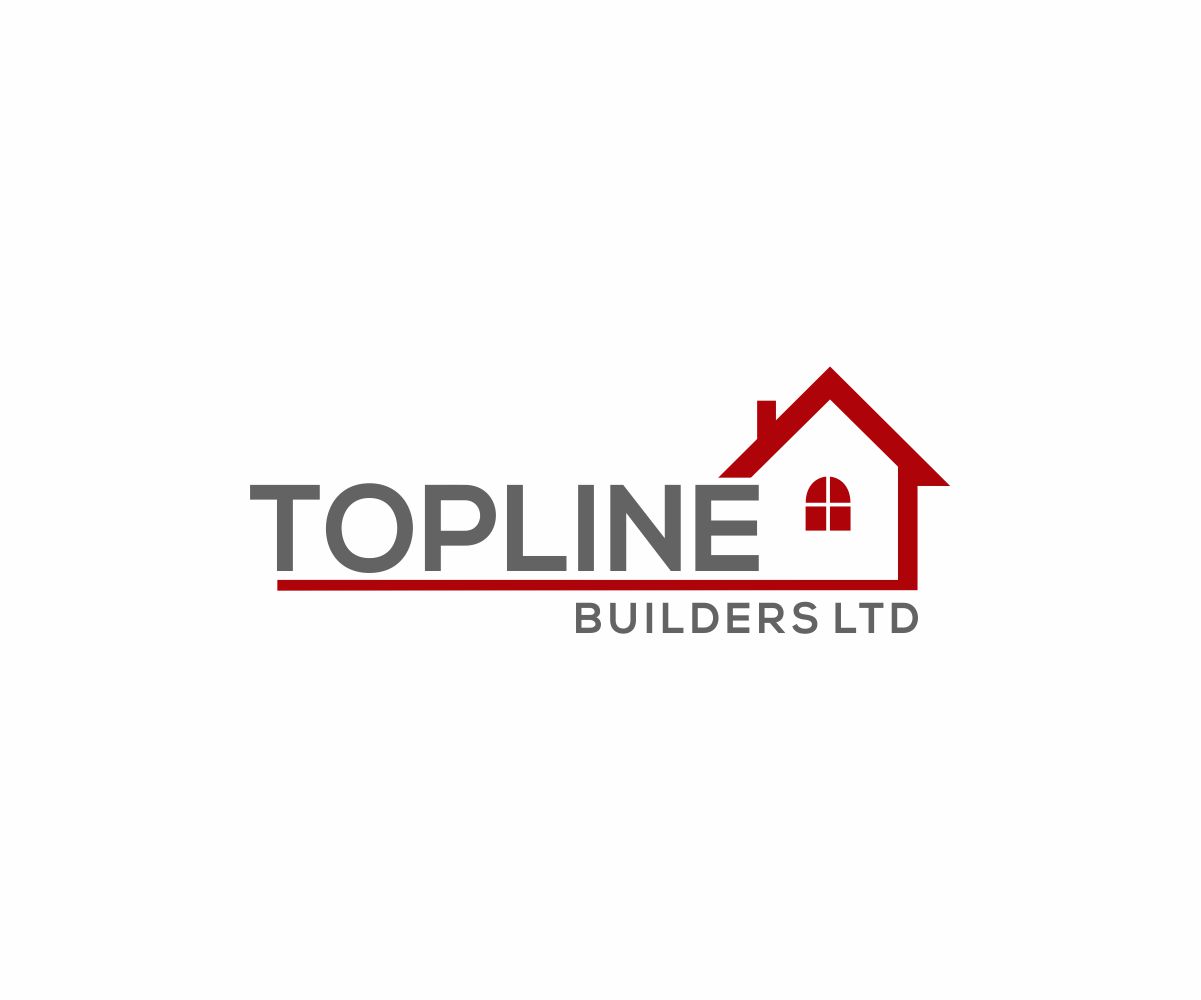 Bold, Serious, Home Builder Logo Design for Topline Builders Ltd by
