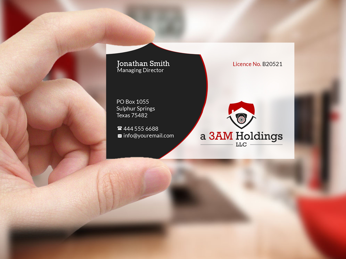 Visitenkarten-Design von Creations Box 2015 für 3am Holdings, LLC | Design #17328242