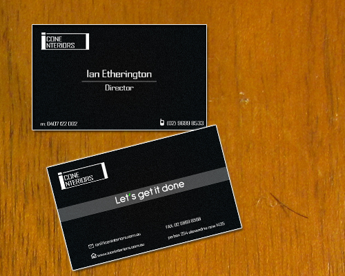 Business Card Design by sonic for this project | Design #631370