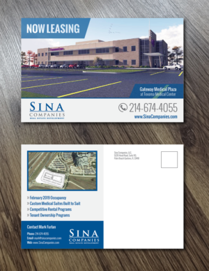Postkarten-Design von Alexandar für Sina Companies LLC | Design: #17317668