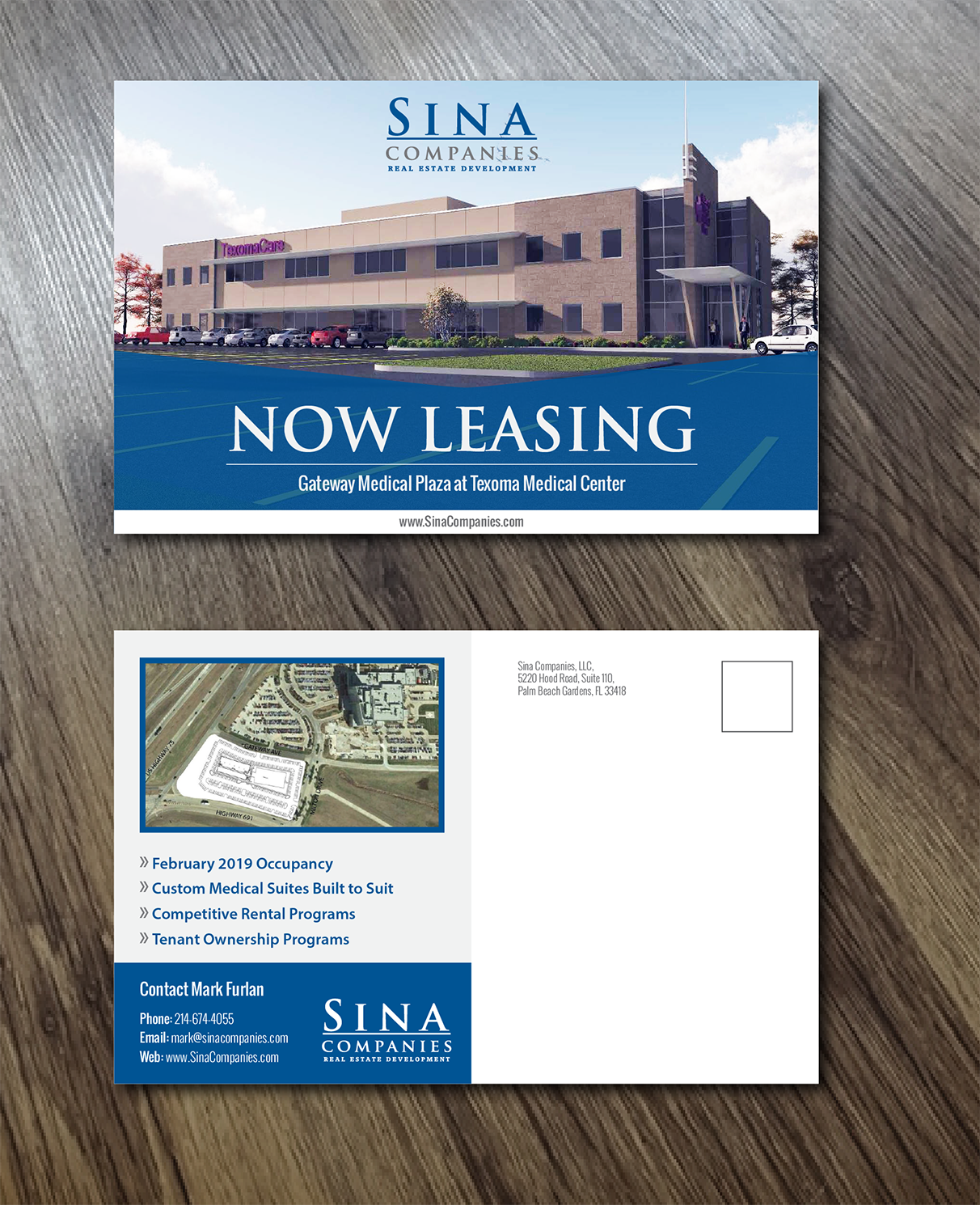 Postcard Design by Alexandar for Sina Companies LLC | Design #17317814