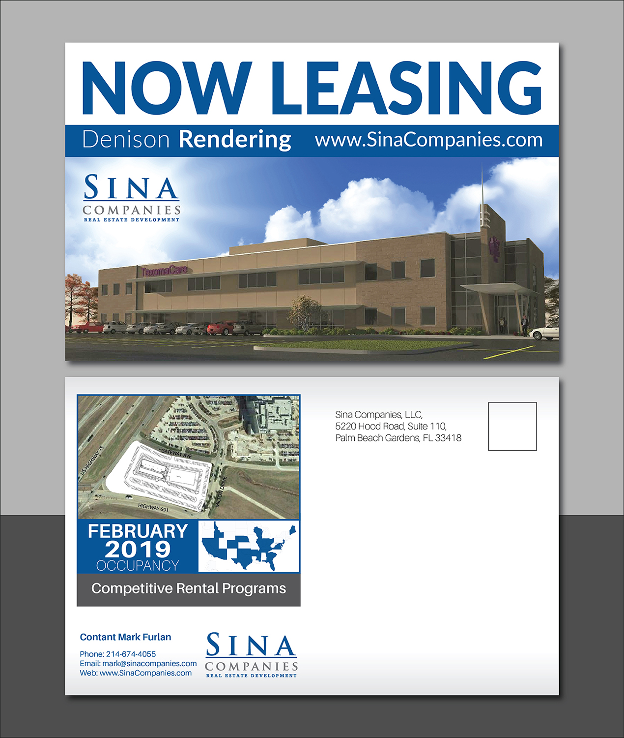 Design de Carte Postale par Deziners Zone pour Sina Companies LLC | Design #17325078