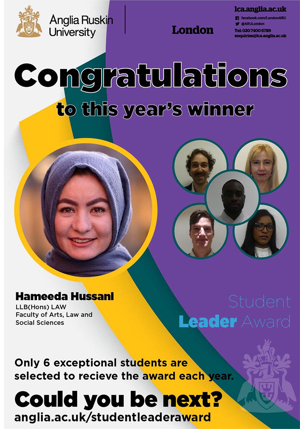 Flyer Design by jack7 for Anglia Ruskin University London | Design #18604689