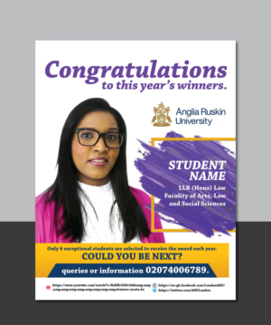 Flyer Design by Deziners Zone for Anglia Ruskin University London | Design: #18606007