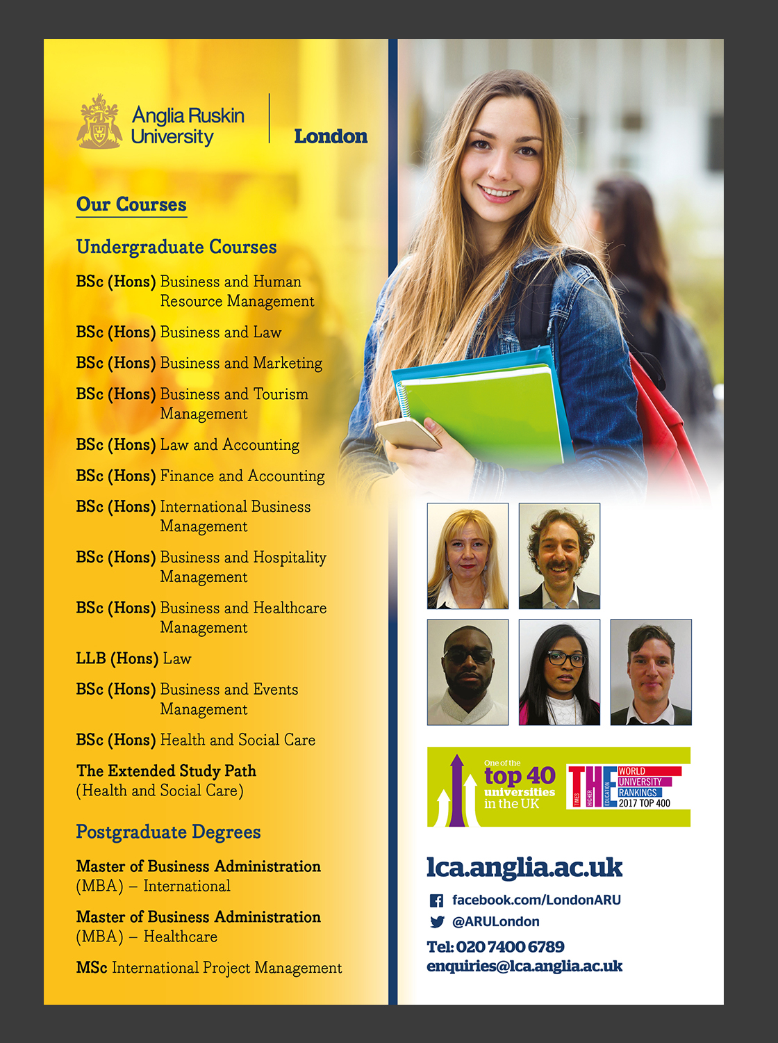 Flyer-Design von Emmanuel Creations für Anglia Ruskin University London | Design #18646098