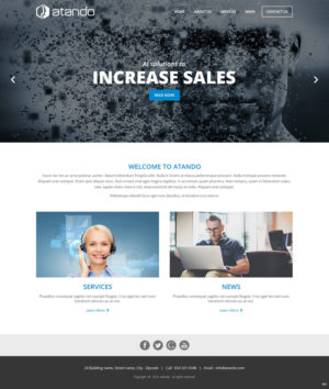 Squarespace-Design von pb für Atando Technologies, LLC | Design: #17345834