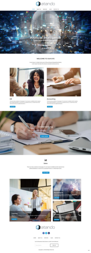 Squarespace-Design von pb für Atando Technologies, LLC | Design: #17345836