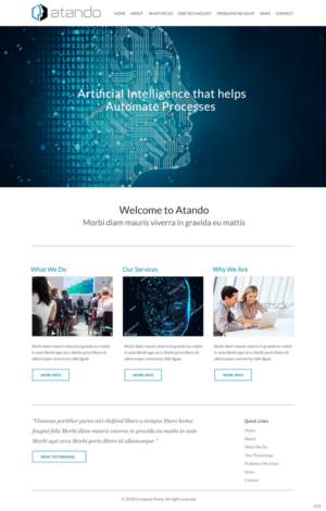 Squarespace-Design von pb für Atando Technologies, LLC | Design: #17366939