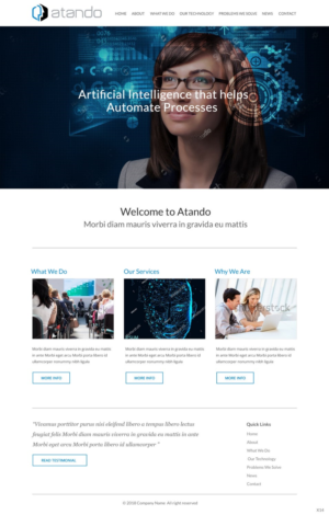 Squarespace-Design von pb für Atando Technologies, LLC | Design: #17396183