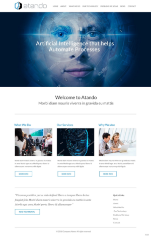 Squarespace-Design von pb für Atando Technologies, LLC | Design: #17396185