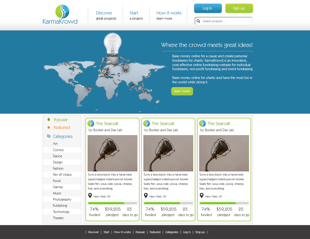 Diseño Web por Petar Yordanov para este proyecto | Diseño #2747905