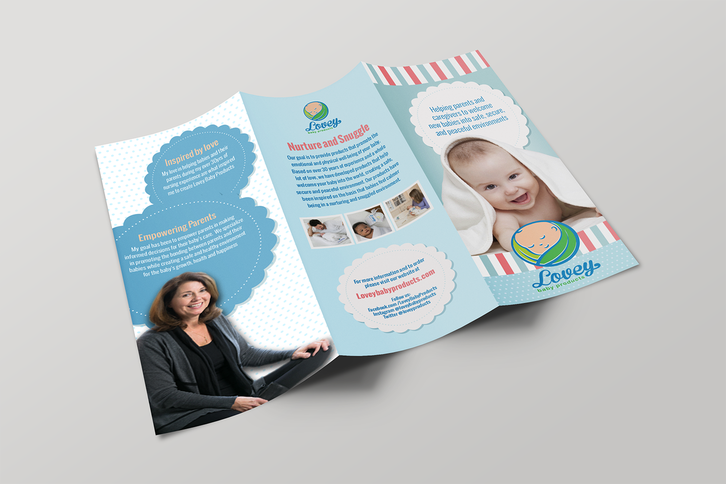 Flyer Design by Alexandar for Lovey baby products | Design #17329019