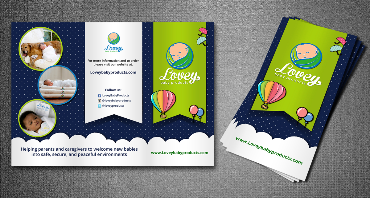 Elegant Playful Baby Flyer Design For Lovey Baby Products By Rug