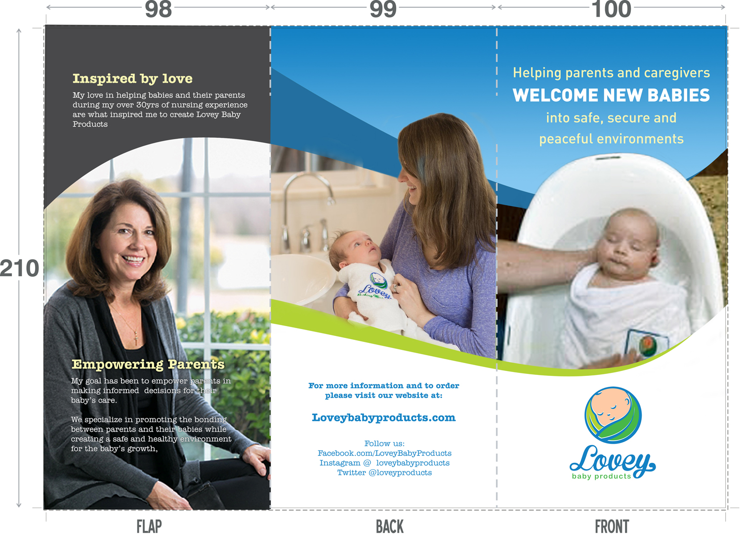 Diseño de Flyer por Javelin Studio para Lovey baby products | Diseño #17394628