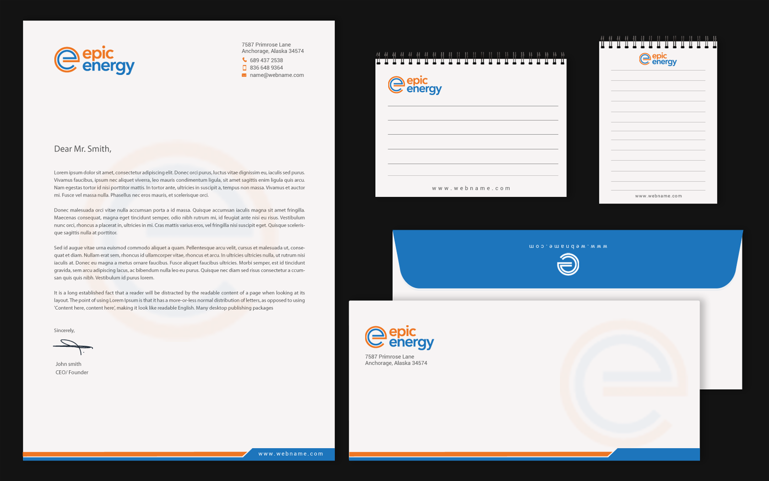 Stationery Design by chandrayaan.creative for Epic Home Inc. | Design #17342159