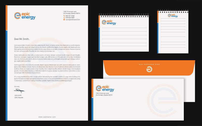 Stationery Design by chandrayaan.creative for Epic Home Inc. | Design #17343370