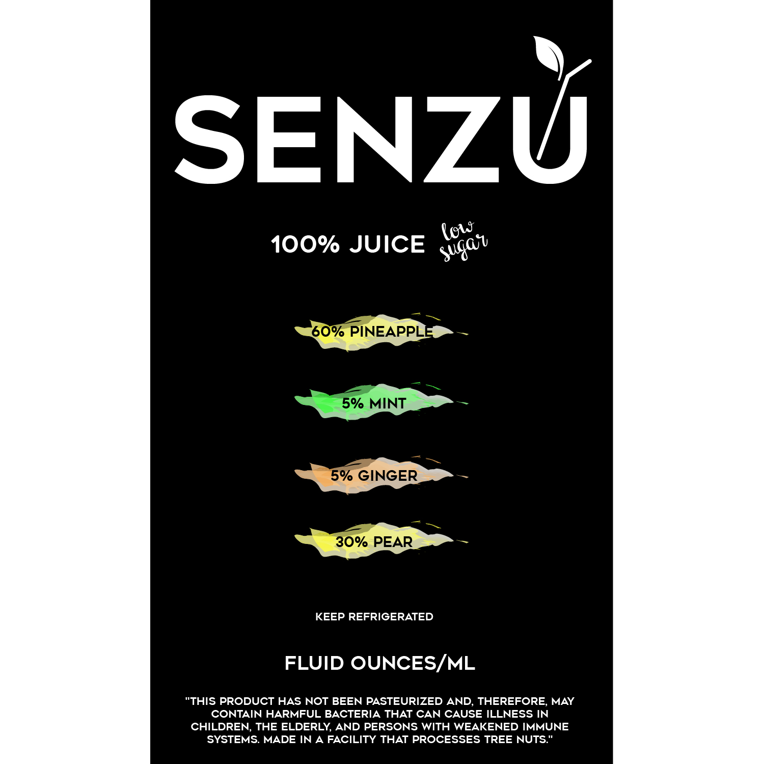 Label Design by Olivier Viera for Senzu Juicery | Design #17336282