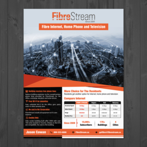 Single Page Sell Sheet - Telecommunications | Diseño de Flyer por aspiremedia