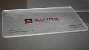 Sovos Piano Studio Creative Card (EXISTING LOGO) | Business Card Design by Soluciones Creativas