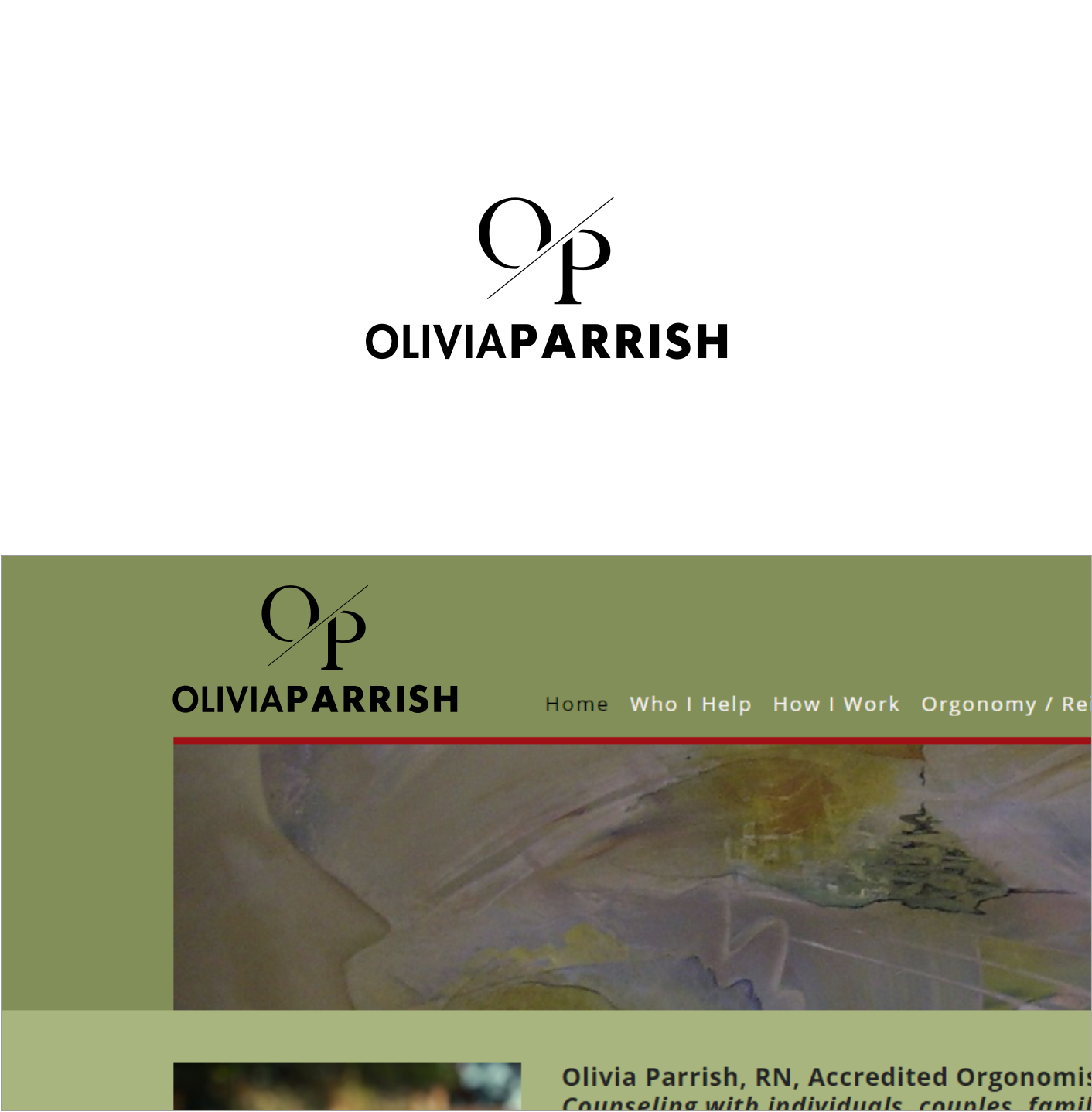 Logo Design by Desde R. for Olivia Parrish RN, Reichian Therapy | Design #17330346