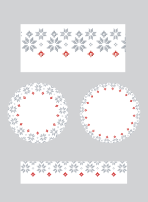 Christmas dinnerware: gray sweater design | Design Graphique par alex989
