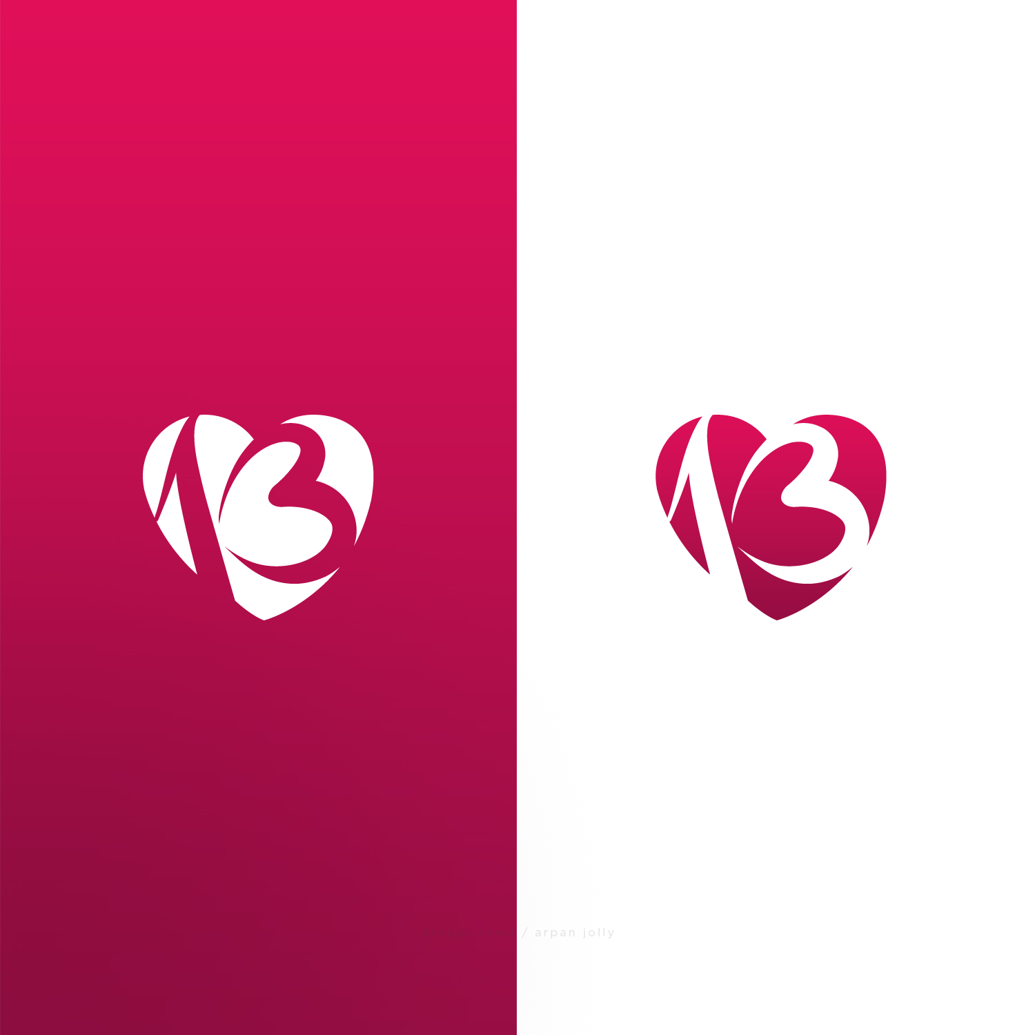 Logo Design by Arpan Jolly for Thirteen Lovers | Design #17382212