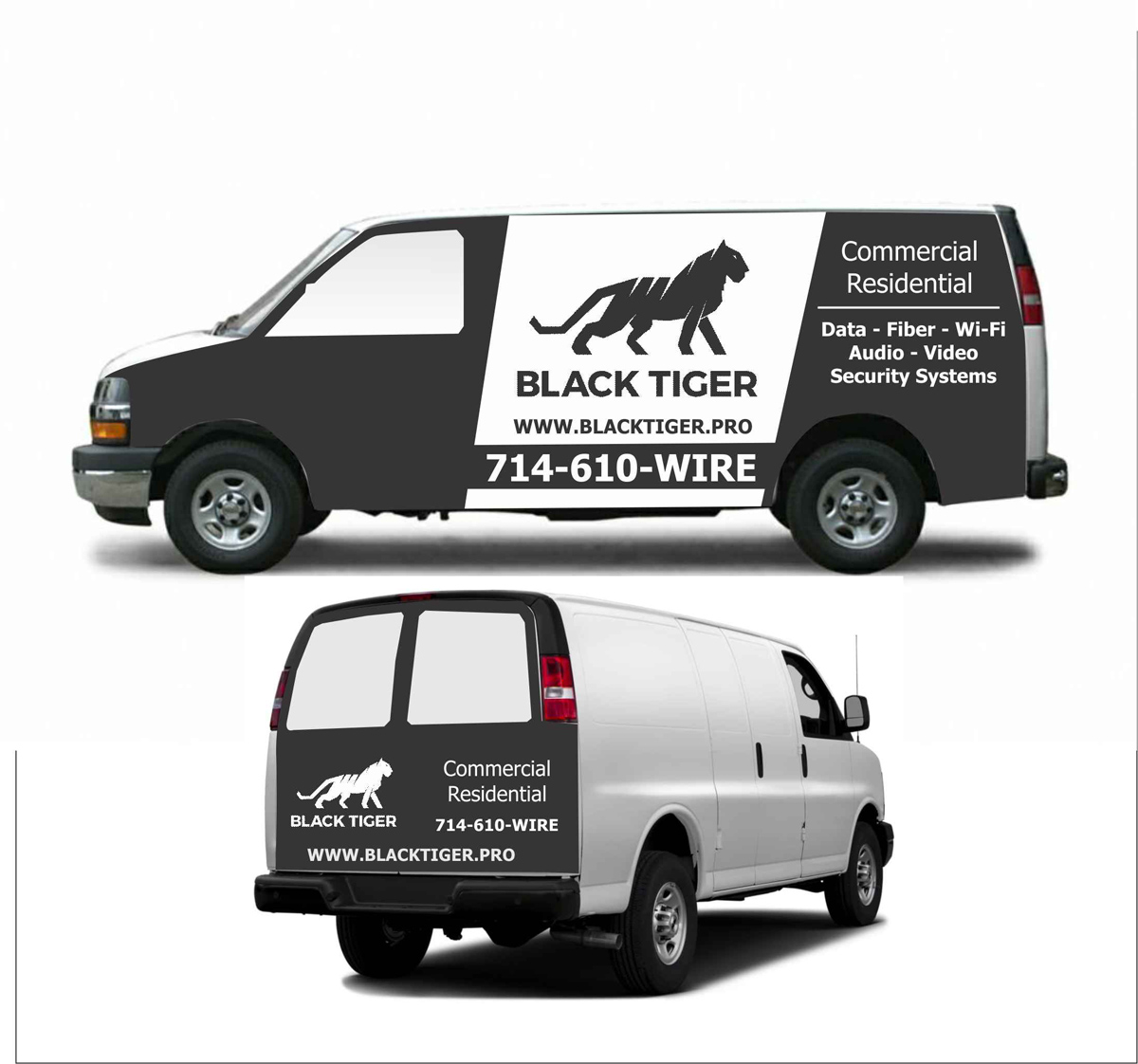 Car Wrap Design by yadavsushil for Black Tiger | Design #17373220