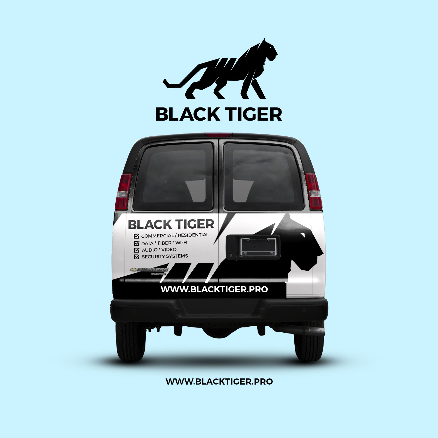 Car Wrap Design by worka for Black Tiger | Design #17373907