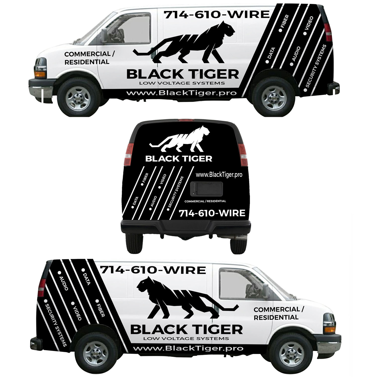 Car Wrap Design by The Faisal for Black Tiger | Design #17333706